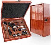 Set d'accessoires pour ouvre- Vin de Luxe 9 en 1 - Set cadeau Vin - Tire-bouchon - Ouvre-bouteille