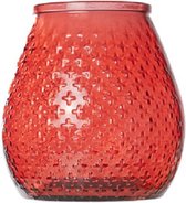 Hurricane-Rood - Vaas - 27cl - D18xh19cm - Glas