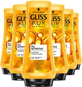 Gliss - Oil Nutritive - Conditioner - Haarverzorging - Voordeelverpakking - 6 x 200 ml