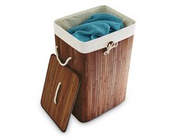 Wasmand - 83 l - opvouwbaar - bamboe
