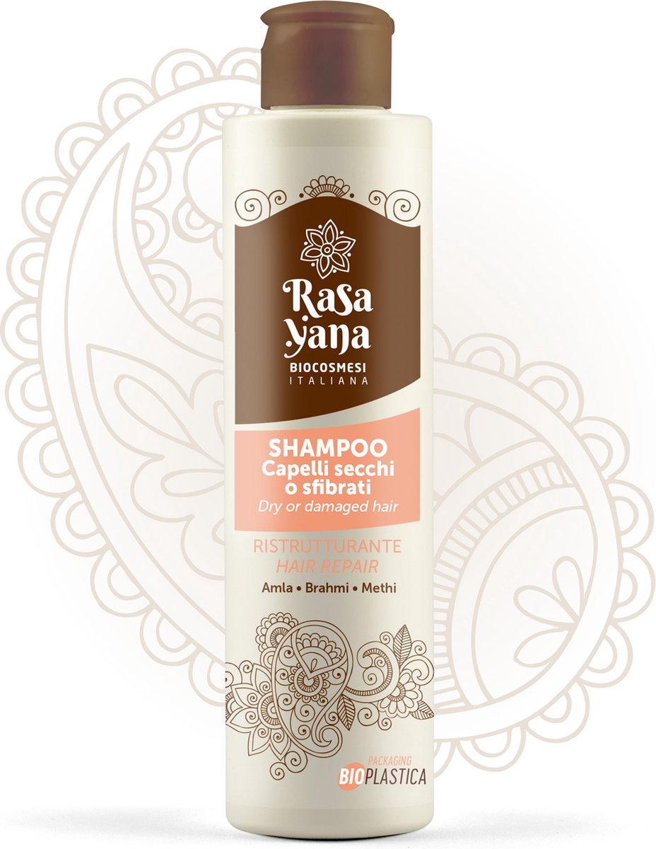 Rasayana bio Herstructurerende shampoo voor verzwakt en behandelt haar, 200ml