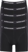 Björn Borg boxershorts Essential  (5-pack) - heren boxers normale lengte - zwart -  Maat: XXL