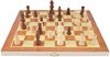 Afbeelding van het spelletje Schaakbord - XL schaakset - 34 x 34 cm - Houten schaakspel - WOODEN EDITION - Schaakspel - Schaken - Bordspel - NIEUW MODEL