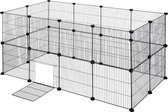 Polaza®️ Konijnenhok - Caviakooi - Puppykooi - Konijnenkooi - Konijnenhok Voor Buiten - Konijnenkooi Voor Binnen 142cm x 71cm x 71 cm