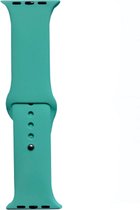 Hidzo Horlogebandje - Geschikt Voor Apple Watch Series 1/2/3/4 - 38MM / 40MM - Siliconen - Licht Groen