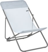 Lafuma Maxi Transat - Chaise de plage - Pliable - Ajustable - Ciel
