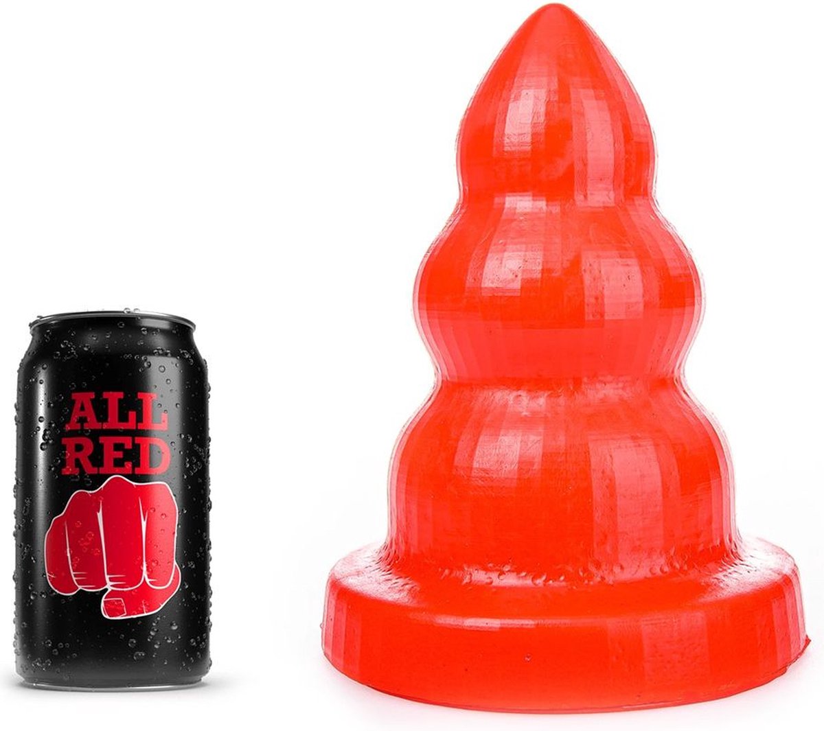 Goedkoopste All Red - Triple Pleasure Buttplug - Rood S