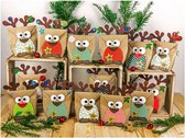 Cadeauverpakking - ADVENTSKALENDER 24 ZAKJES - RENDIEREN