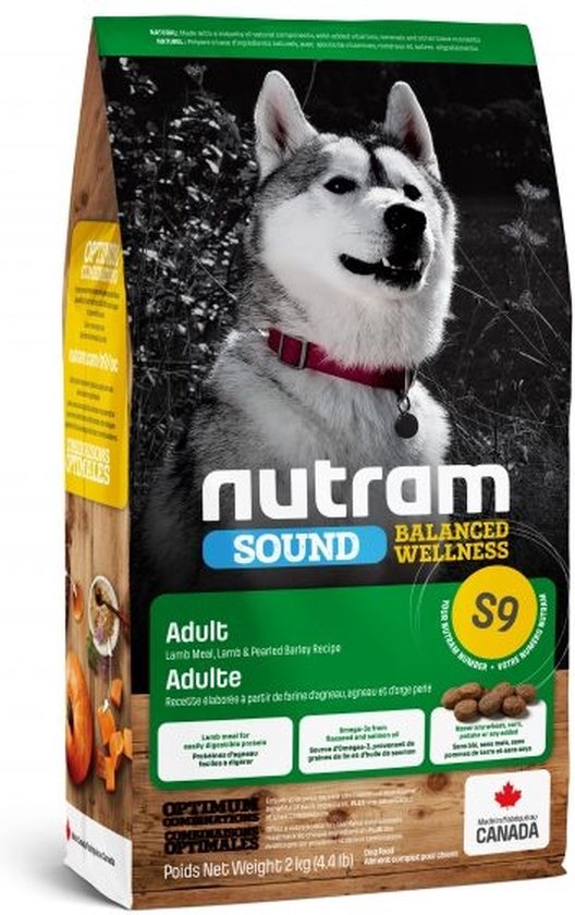 Nutram hondenvoer Adult Lam S9 11,4 kg - Hond