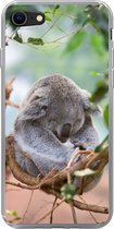 Geschikt voor iPhone 8 hoesje - Koala - Takken - Bladeren - Kinderen - Jongens - Meisjes - Siliconen Telefoonhoesje
