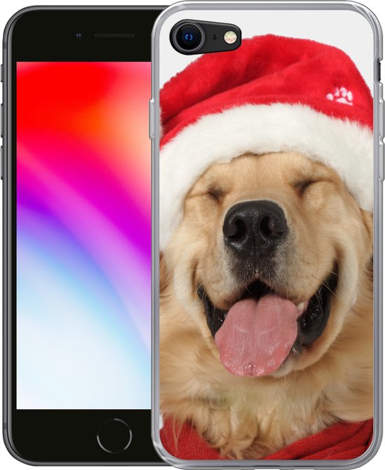 Telefoonhoesje Geschikt voor iPhone 8 hoesje - Hond - Grappig - Lachen - Kinderen - Jongens - Meisjes - Siliconen Telefoonhoesje Telefoonhoesje