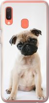 Geschikt voor Samsung Galaxy A20e hoesje - Hond - Huisdieren - Portret - Siliconen Telefoonhoesje