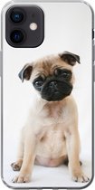 Geschikt voor iPhone 12 hoesje - Hond - Huisdieren - Portret - Siliconen Telefoonhoesje