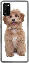 Geschikt voor Samsung Galaxy A41 hoesje - Hond - Huisdieren - Vacht - Siliconen Telefoonhoesje