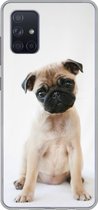 Geschikt voor Samsung Galaxy A51 5G hoesje - Hond - Huisdieren - Portret - Siliconen Telefoonhoesje