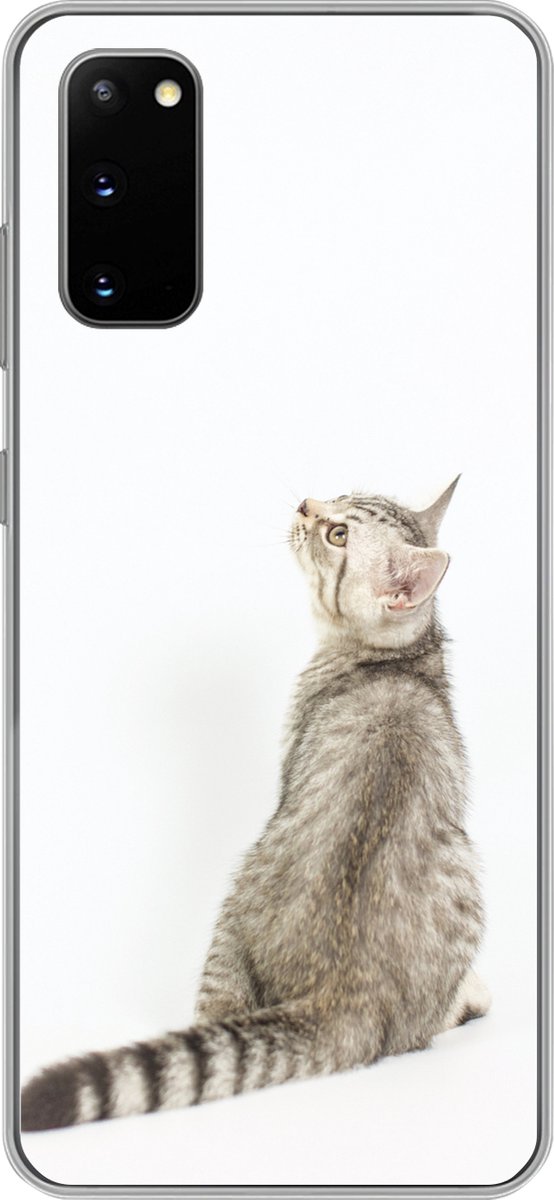 Telefoonhoesje Geschikt voor Samsung Galaxy S20 hoesje - Kat - Huisdieren - Vacht - Siliconen Telefoonhoesje Telefoonhoesje