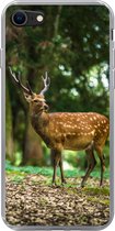 Coque iPhone 8 - Cerf - Forêt - Animal - Siliconen - Sinterklaas - Noël - Cadeaux - Cadeaux de chaussures