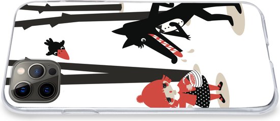 Coque iPhone 12 Pro Max - Petit Chaperon Rouge - Loup - Forêt - Siliconen