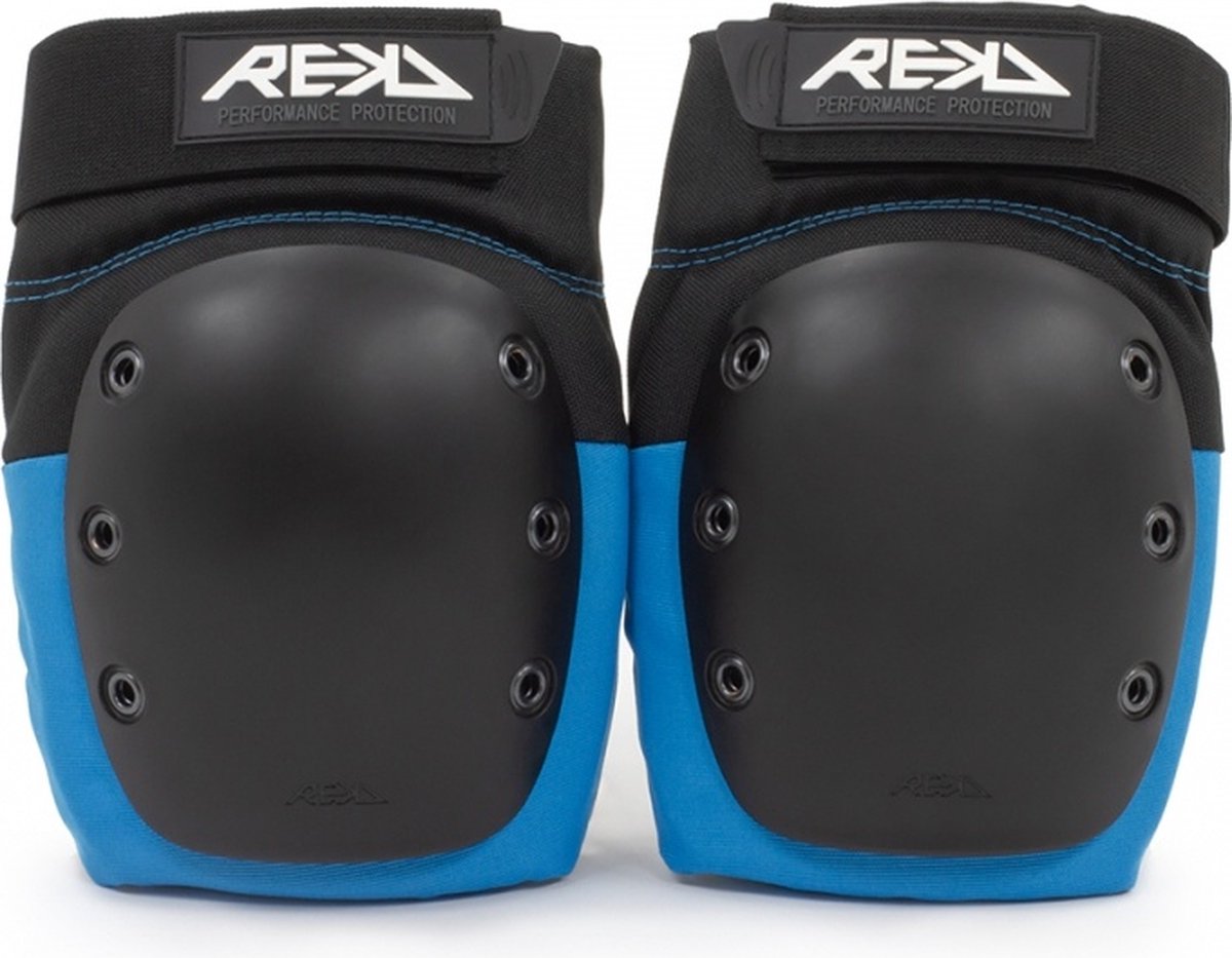 Rekd Ramp Serie - Kniebeschermers - Zwart Blauw - L
