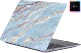 MacBook Pro 13 Inch M1 Case - Hardcover Hardcase Shock Proof Hoes A2338 Cover - Marble Blue
