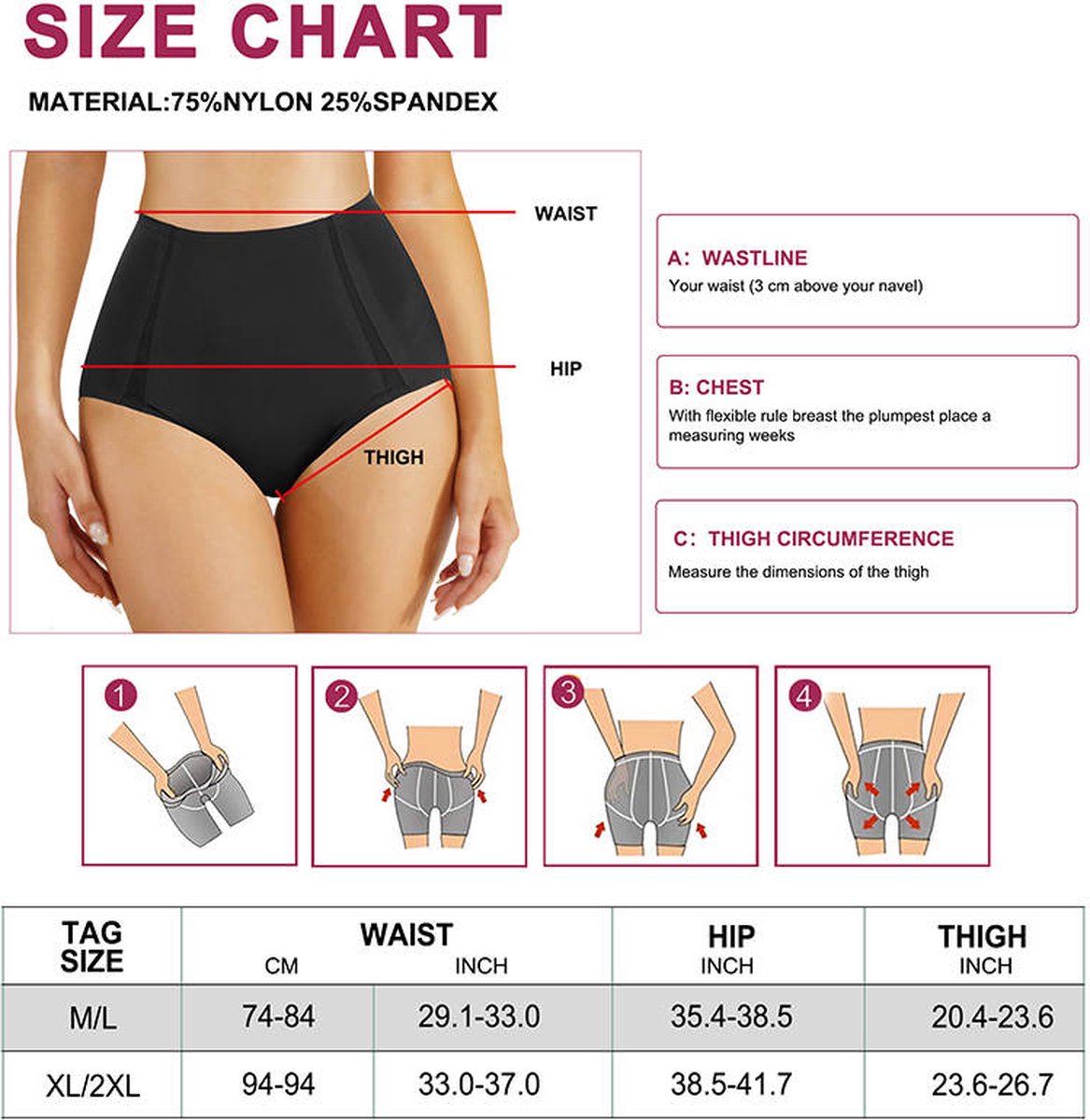 Vrouwen Butt Lifter Shaper Slipje Hoge Taille Panty Billen Lifting Shorts Tummy Controle Platte Buik Shapewear (Color : Nude, Size : S