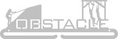 Obstacle Course Medaillehanger RVS (35cm breed) - Nederlands product - sportcadeau - topkado - medalhanger - medailles - verjaardag - muurdecoratie