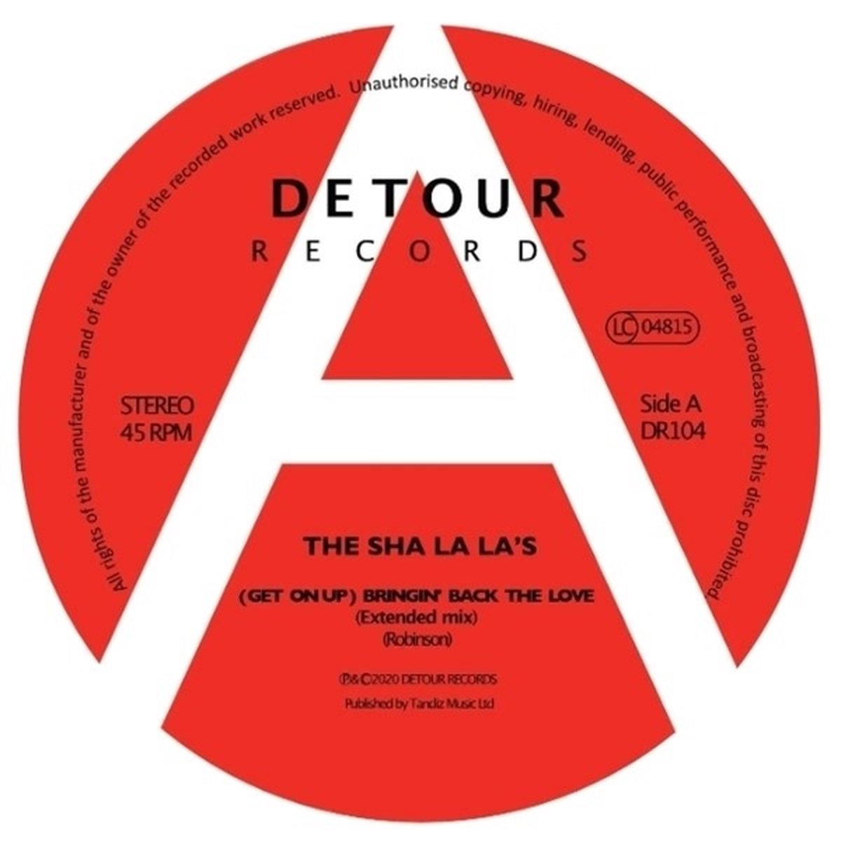 Sha La La's - (Get On Up) Bringin' Back The Love (12" Single)