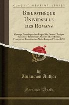 Bibliotheque Universelle Des Romans