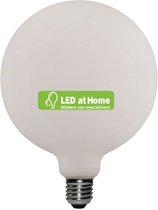 LEDatHOME - Led porseleinen gloeilamp G155 6W E27 Dimbaar 2700K