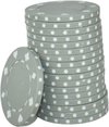 Afbeelding van het spelletje Dice poker chips grijs (25 stuks)