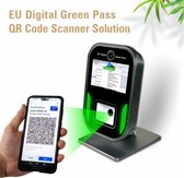 BIO5T-Desk Corona QR code Scanner/Coronacheckscanner/ EU Health pass scanner/Coronapas zuil/CoronaCheck paal/2G controle