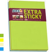 Stick'n Big Note - extra sticky notes - 203 x 152mm - 4 memoblokken á 45 zelfklevende meeting notes