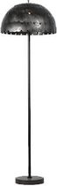 Vloerlamp  - antieke verlichting  - zwartkleurige lamp - metaal - trendy  -  H160cm