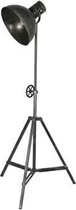 Vloerlamp  - 3-poot vloerlamp - verstelbaar  - industrieel - zwart/bruin - trendy  -  H220cm