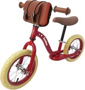 Kinderfiets Funbee Retro Balance Bike Rugzak Rood Bruin