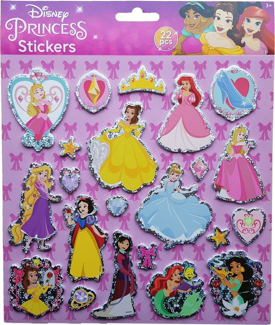 Disney's Princess Foam Stickers +/ 22 Stickers