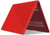 Laptophoes - Geschikt voor MacBook Air 13 inch Hoes - Case voor Air 2018-2021 (M1, A1932 t/m A2337) - Rood