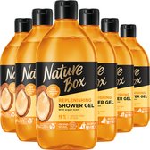 Nature Box Argan Oil Shower Gel 6x 385 ml - Voordeelverpakking