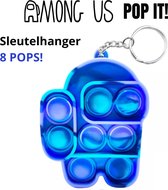 Fidget Toy - Among Us Pop It – AmongUs Sleutelhanger – Blauw  [TMD Gaming Fidgets]