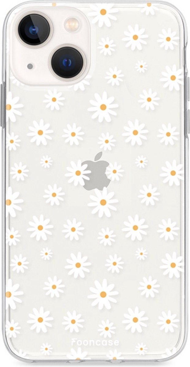 iPhone 13 Mini hoesje TPU Soft Case - Back Cover - Madeliefjes
