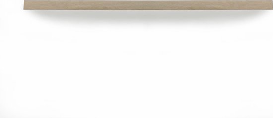 Zwevende wandplank 100 x 30 cm eiken recht - Wandplank - Wandplank hout - Fotoplank - Boomstam plank - Muurplank - Muurplank zwevend