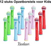 EB-10A Opzetborstels Voor Kids - 12 stuks Vardaan Opzetborstel Voor Elektrische Tandenborstels - Oral-B - Voor Kleine Tandjes - Zachte Borstelharen - Oral-B - Voor Elektrische Tand