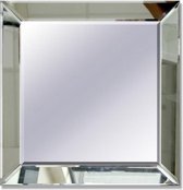 Spiegel met spiegellijst -  50x50cm - HELDER