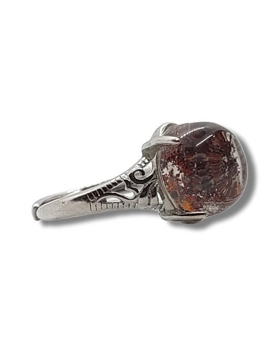 Stones & Bones® Ring Phantom quartz réglable