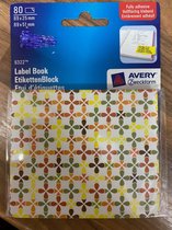 Avery label book 8322 89x25mm en 89x51mm