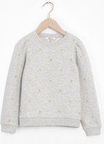 Sissy-Boy - Grijze sweater met stars embroidery