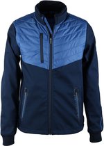 Suitable - Softshell Spur Jacket Blauw - XL - Slim-fit