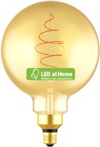 LED XL Lamp Globe G200 Golden Croissant Lijn met Spiraalvormige Gloeidraad 8.5W E27 Dimbaar 2000K