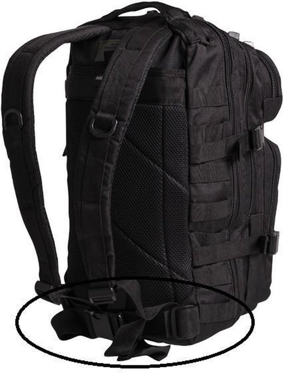 Miltec Backpack US Assault Molle Large - Rugzak - Zwart - 36 L – foto 2