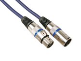 HQ-Power DMX-kabel, 1 x XLR mannelijk, 1 x XLR vrouwelijk, 10 m, perfect voor signaaloverdracht